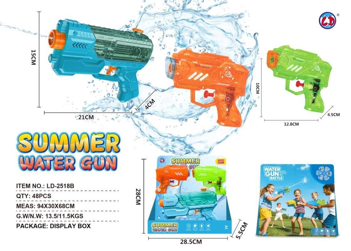 ست ۳ عددی تفنگ آب‌پاش کودک Summer Water Gun مدل LD-2518B